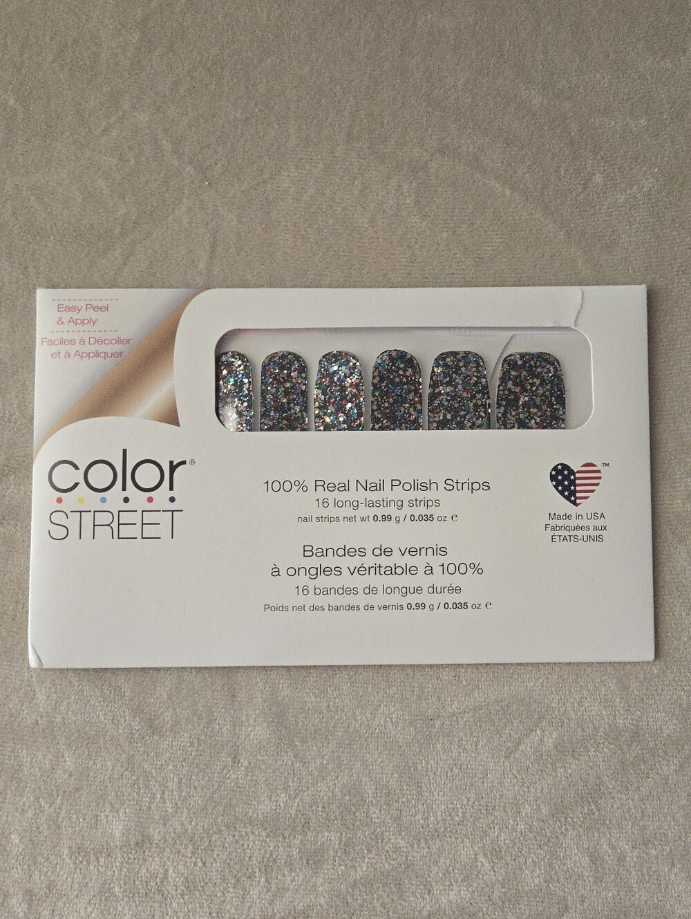 NWT Color Street Nail Polish Strips BROADWAY GLIMMER